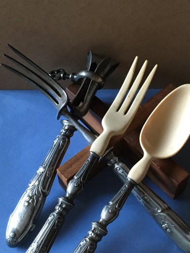 Ancien service salade gigot - salade,