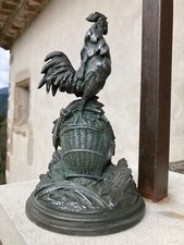 Objet de déco coq en fonte
