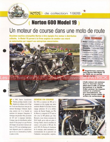 Norton 600 model - model, 1928