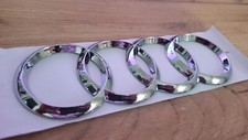 Badge Logo Embleme coffre arrière AUDI  19 cm  Neuf