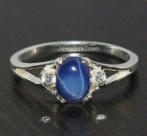 Bague saphir étoile pour