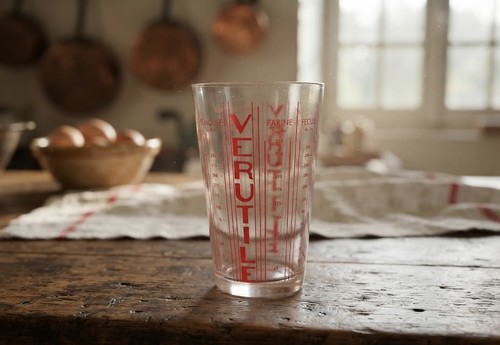 Ancien verre doseur gradué - ancien,