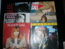 LOT 6 VINYLES 45 TOURS FRANCE GALL PLUS BONUS 3 DISQUES GRATUITS
