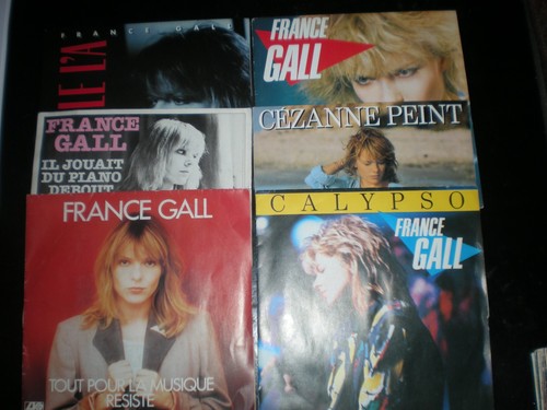 Lot vinyles tours france - vinyles, 45