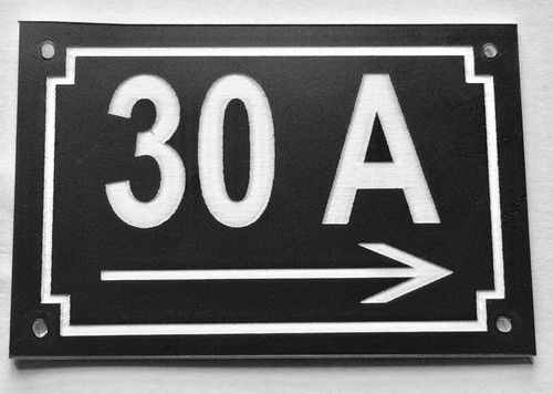 Plaque pvc numero - pvc,