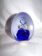 Presse papier, oeuf cristal