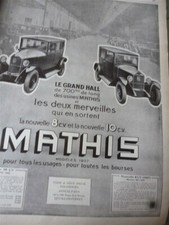 MATHIS 8 et 10 CV voiture 19
