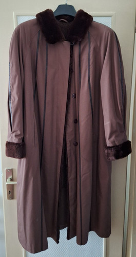 Manteau long marron - , in