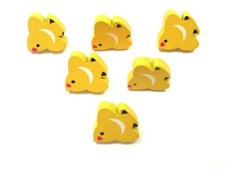 LOT 6 BOUTONS BOIS : oiseau