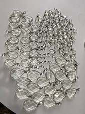 Lot de pendeloques diverses lustre en verre pressé