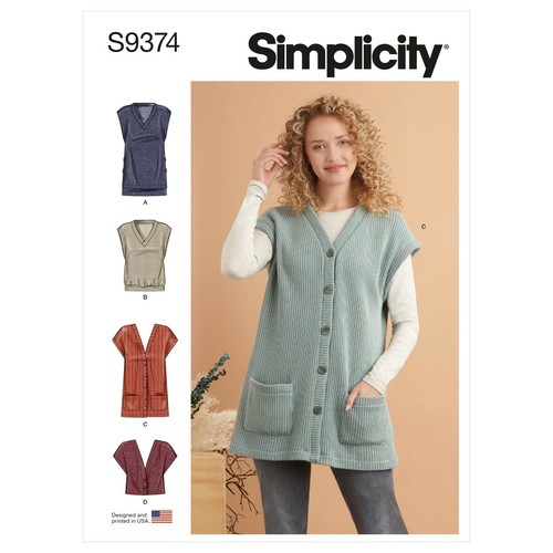Simplicity 9374 femmes tricot - 9374,