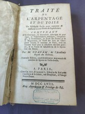 Ozanam Traité de l' Arpentage
