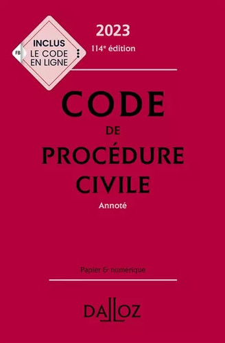 Code procédure civile 2023 - procédure,