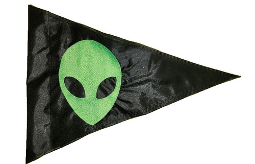 Alien head triangle safety - head,