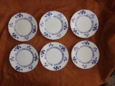 ASSIETTE PLATE LUNEVILLE KG KELLER GUERIN DECOR TREFLE CROISILLON (lot de 6)