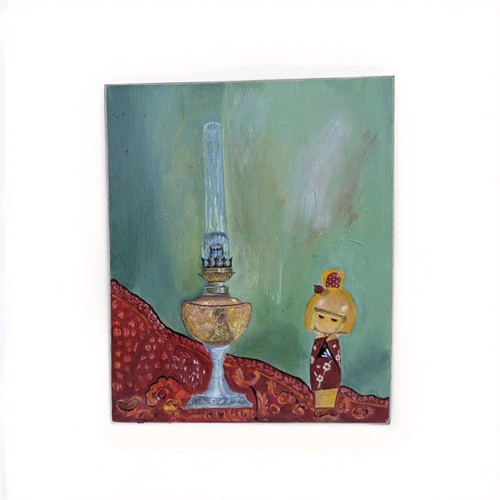 Tableau peinture sur panneau - tableau,