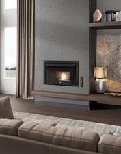 Insert Cheminée À Pellet EVA CALOR César Noir 13 Kw + Télécommande