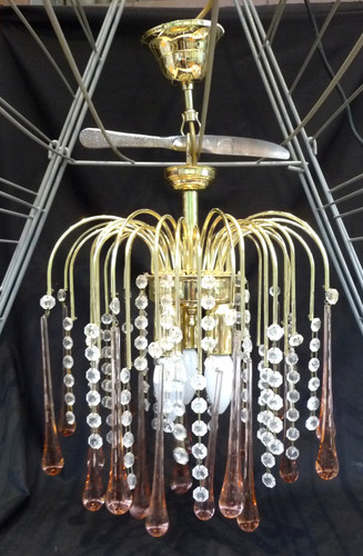 Lustre italien cascade feux - cascade,
