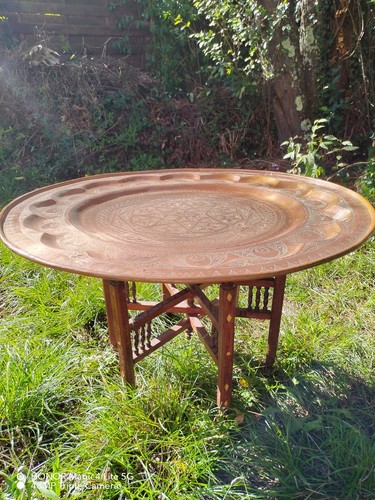 Grande table basse ancienne - , en