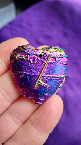 Pendentif coeur style titane - coeur,