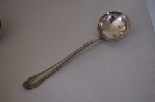 Ancienne louche de service de table en métal argenté 10 J B - 10 Gr ,art déco