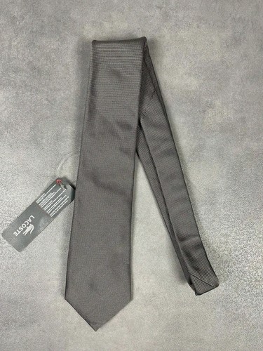 Cravate lacoste vintage gris - cravate,