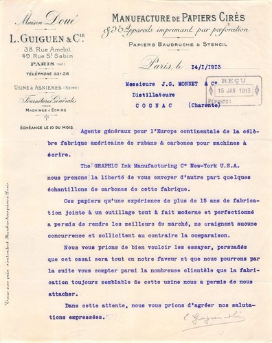 1913 manufacture papiers - manufacture, de