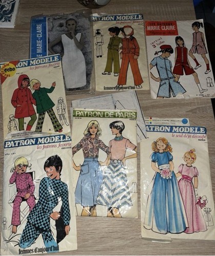 Lot anciens patrons de - anciens,