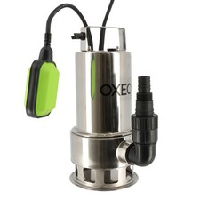 Pompe vide cave 1100W - Corps Inox - Eaux chargées - Inondation - Hauteur refoul