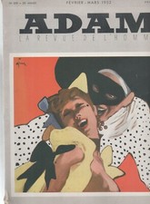 revue de l'homme Adam 1952