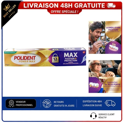 Crème adhésive prothèse