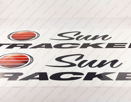 Sun tracker boat - boat, decals