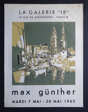 Max GUNTHER Affiche originale