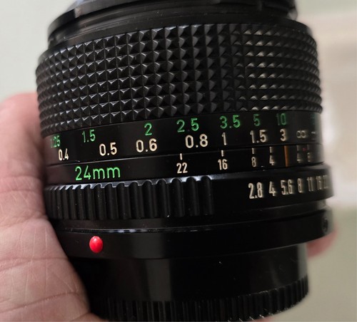 Objectif canon 24mm - objectif,