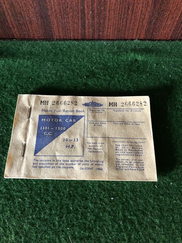 Old motor fuel ration - old,