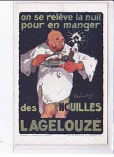 PUBLICITE : Les nouilles LAGELOUZE (pates) illustrée par Ray Lambert - très