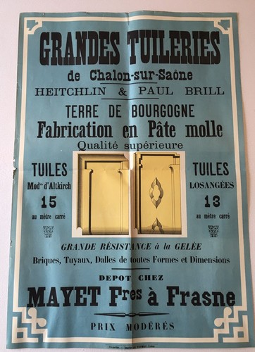 Ancienne affiche publicitaire - affiche,