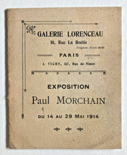 Catalogue Exposition PAUL MORCHAIN 1914 Galerie Lorenceau Paris