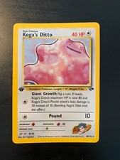 Carte Pokémon : Koga's Ditto 10/132 Edition 1 Gym Challenge Anglaise