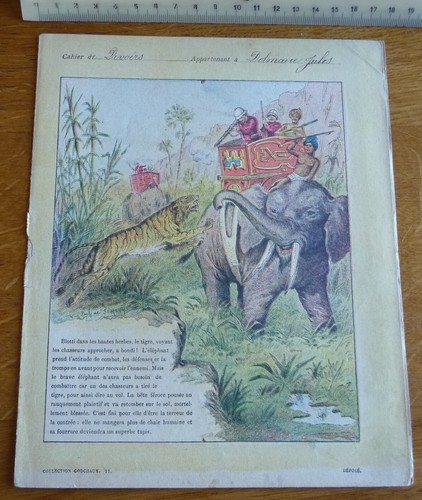 Ancien protège cahier - ancien, protège-cahier