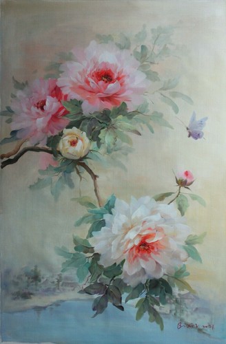 Nature morte fleurs roses - nature,
