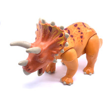 PLAYMOBIL * DINOSAURES * Grand Dinosaure Triceratops Adulte Orange 9434