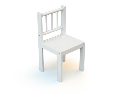 Chaise enfant bois blanc - en,