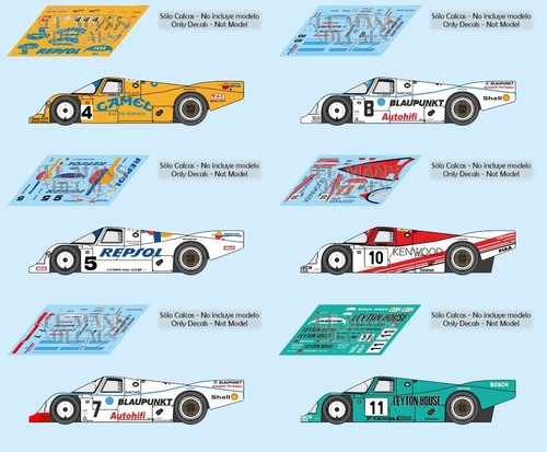 Autocollants porsche 962c - autocollants,