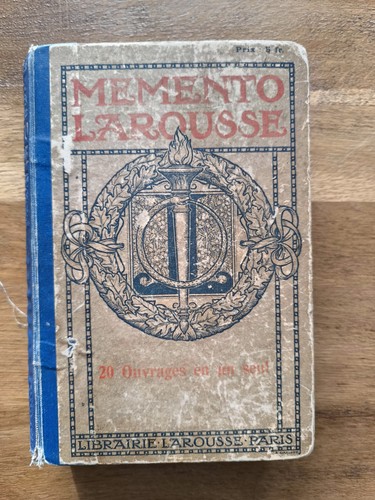 Ancien mémento larousse 1920 - ancien,