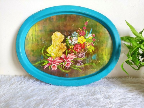 Vintage floral forme ovale - vintage,