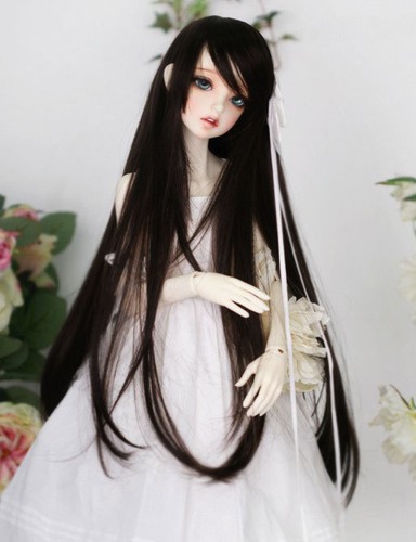 Bjd black long - 1/6,