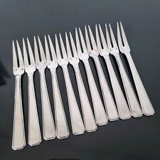 RAVINET DENFERT 11 Fourchettes A Escargot Métal Argenté Style America Art Déco 