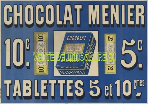 Chocolat menier 10c - 5c,