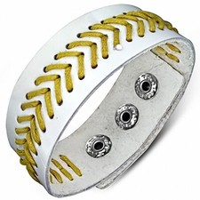 Bracelet pression en cuir